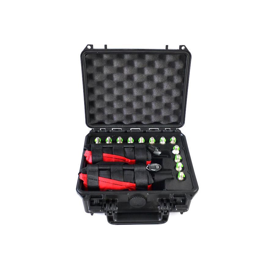 Restube case set 2: two Restube lifeguard, twelve CO2 replacement cartridges, one transport box