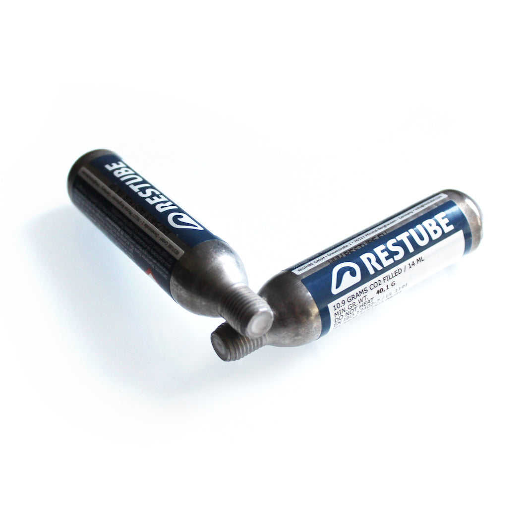 Two Restube Co2 cartridges, quality convinces