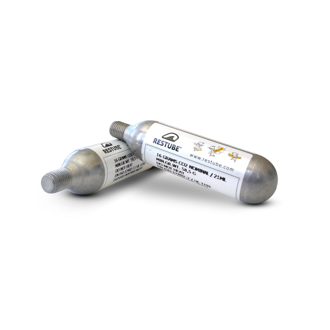 Two Restube Co2 replacement cartridges 16 grams
