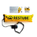 Restube active starter package reflector strips, two CO2 replacement cartridges and inflated Restube active