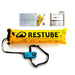 Restube floating buoy with two reflector strips and 10 CO2 replacement cartridges