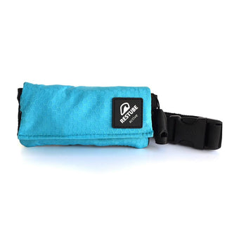 Restube active packed in Ice mint blue pouch